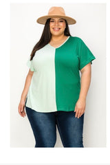 Two tone tunic